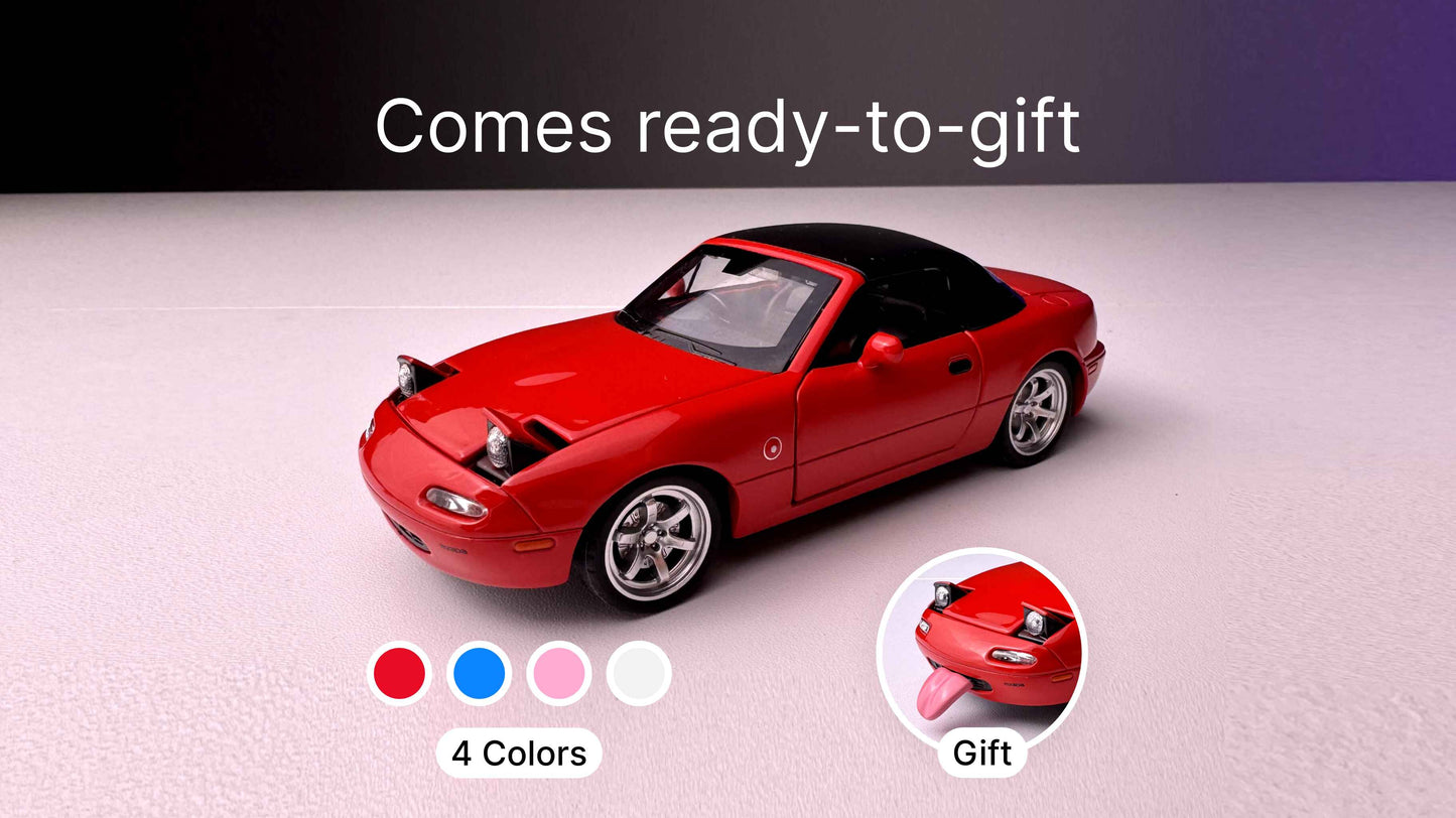 1:32 Scale Mazda MX-5 Miata Pop Up Headlight Removable Hardtop