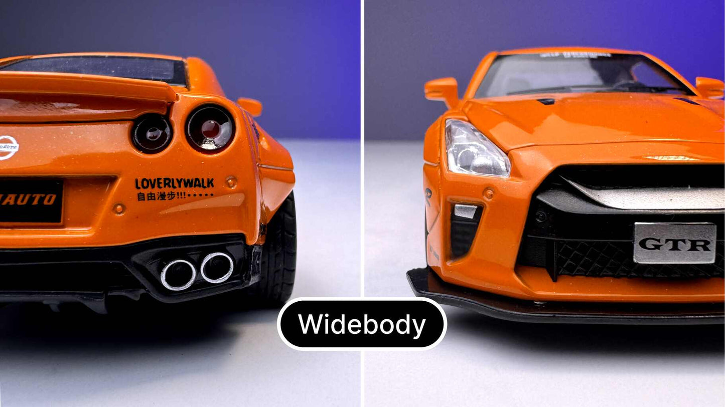 1:32 Scale Nissan GTR R35 Openable Doors, Trunk and Hood without Case