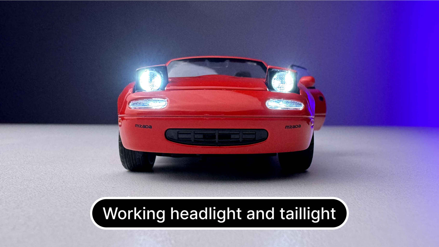 1:32 Scale Mazda MX-5 Miata Pop Up Headlight Removable Hardtop