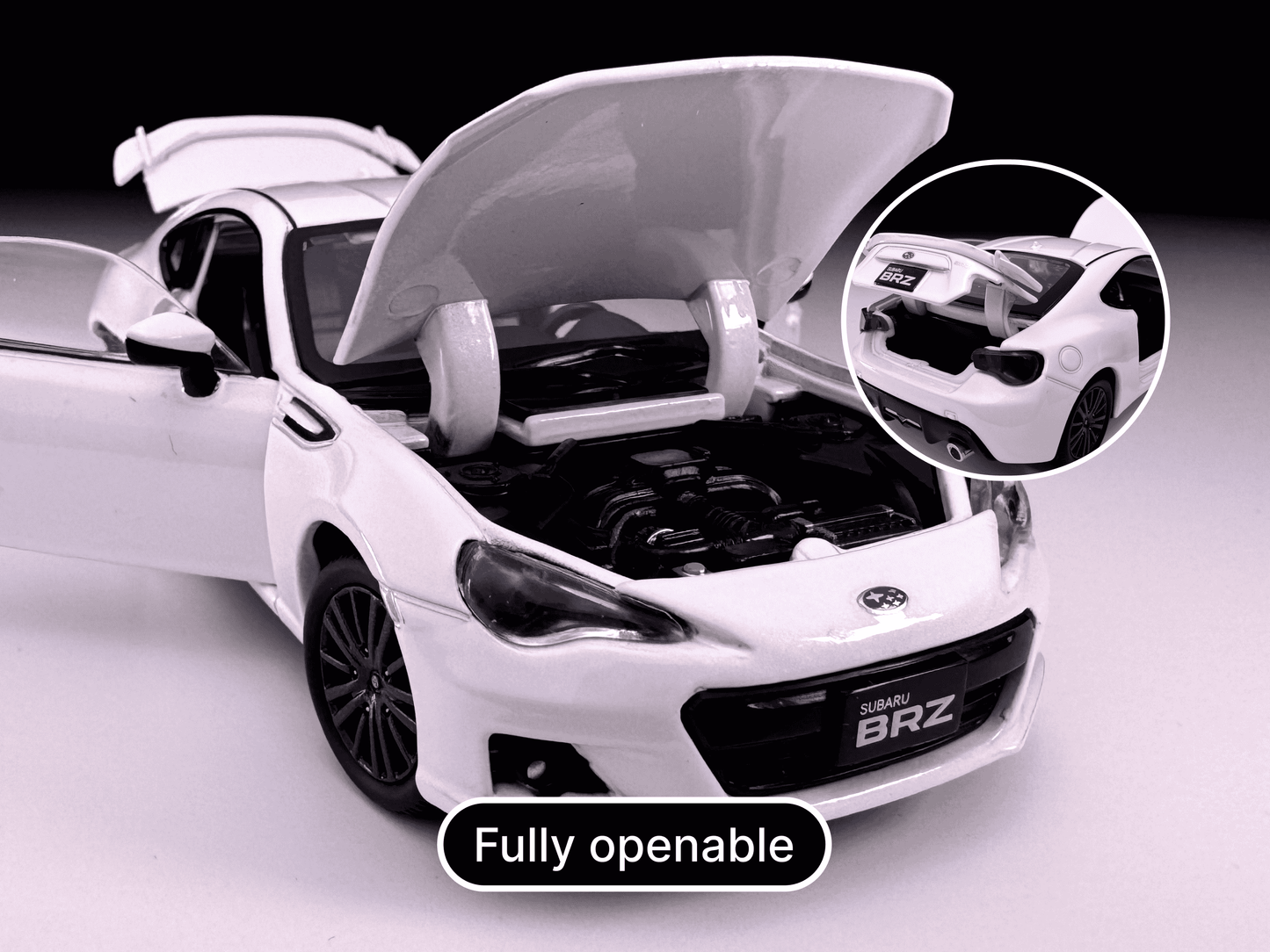 1:32 Scale Subaru BRZ, Detailed and Fully Openable Scale Model