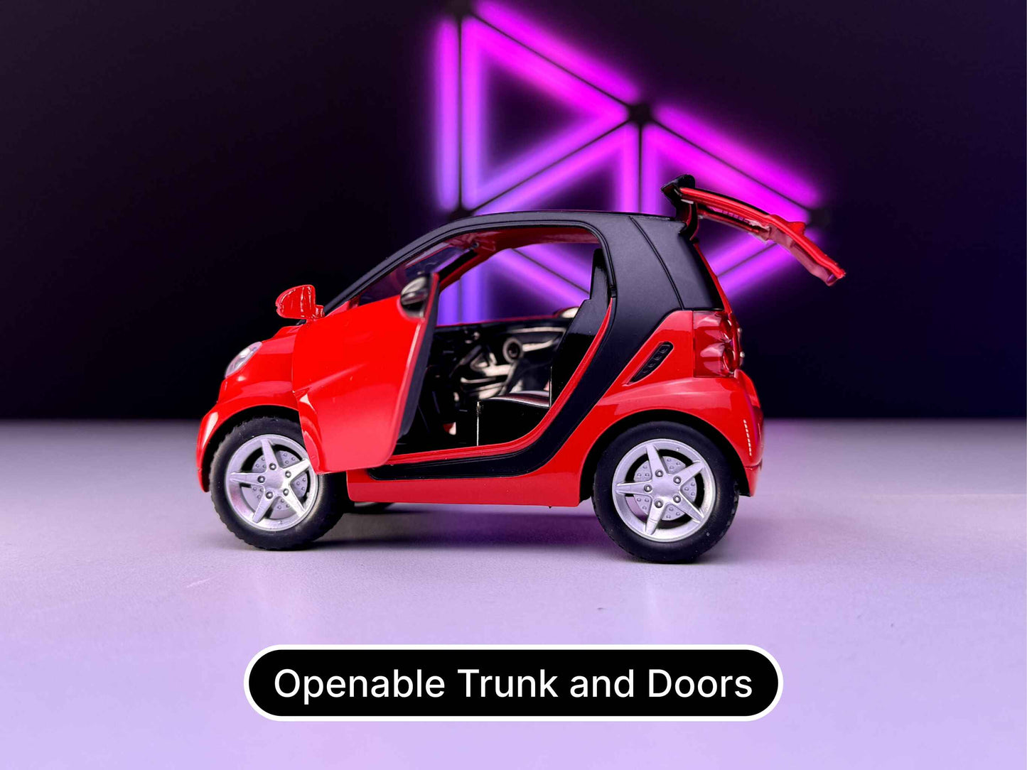 Smart Fortwo Scale Detailed Model Openable Trunk and Doors