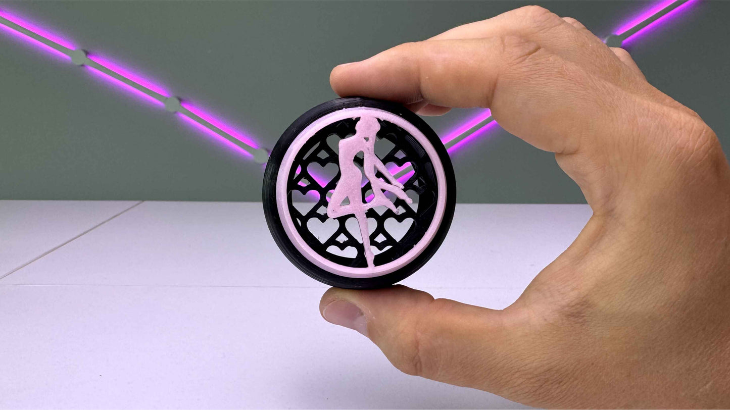 GlowCircles – Sailor Moon Air Vents – Custom, 3D printed, Glow in the dark. For MX5 Miata NA/NB/NBFL