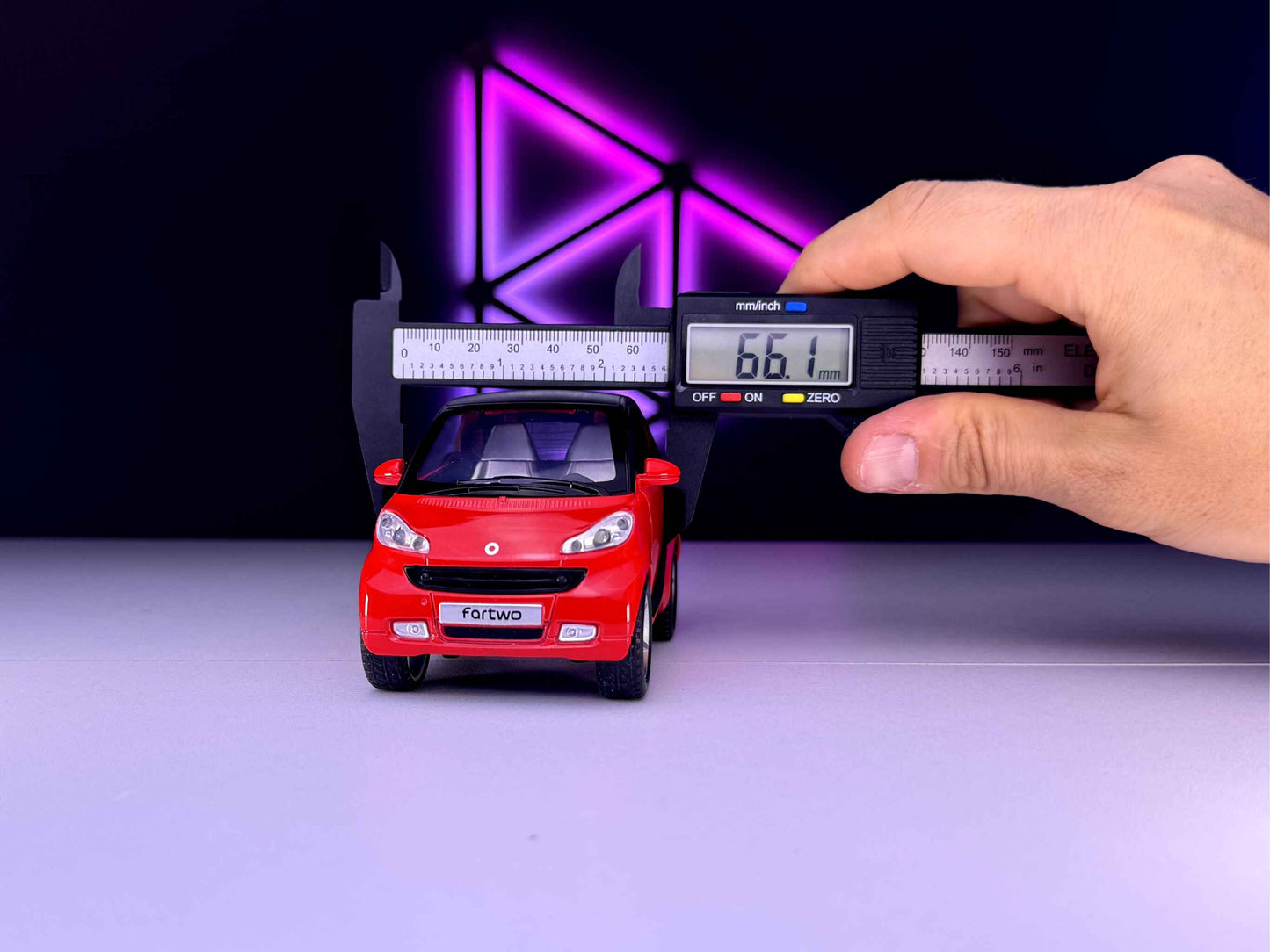 Smart Fortwo Scale Detailed Model Openable Trunk and Doors