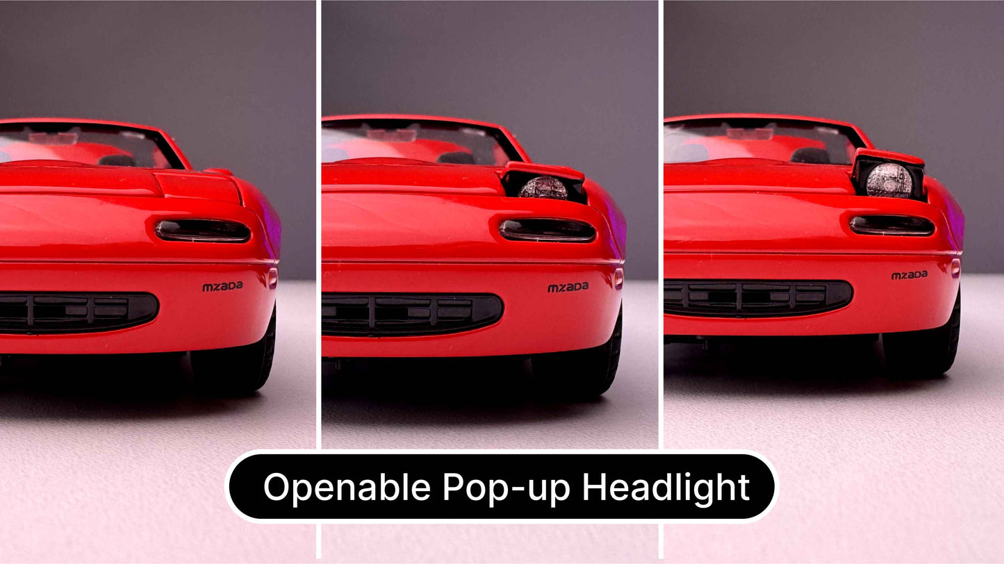 1:32 Scale Mazda MX-5 Miata Pop Up Headlight Removable Hardtop
