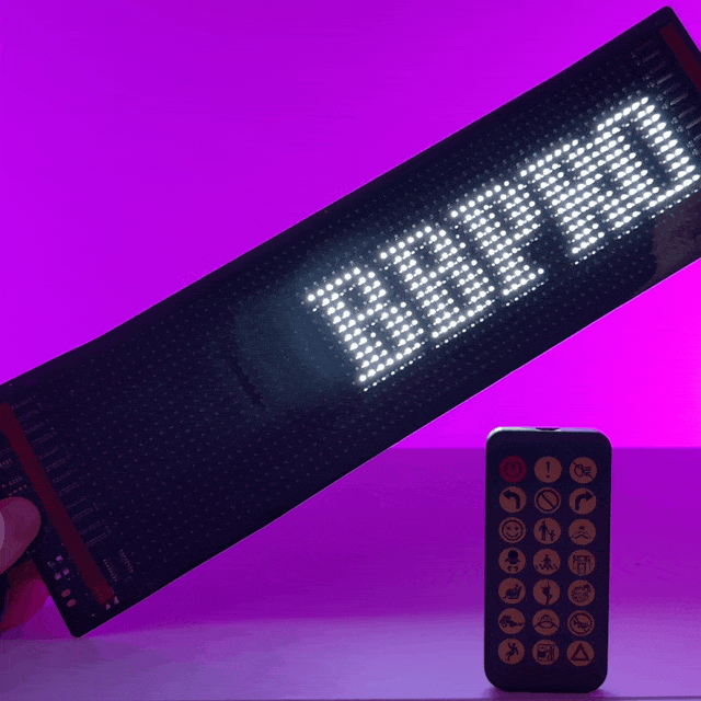 Flexible LED Car Sign – Display Your Nickname, Text or GIF Images