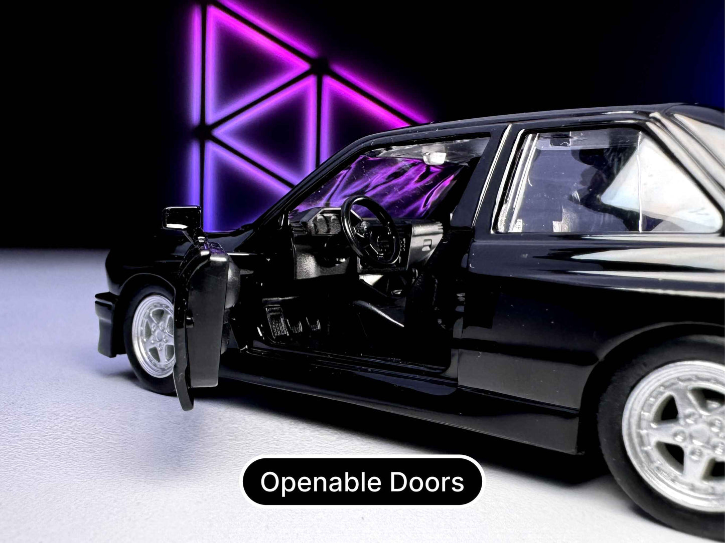 1:36 Scale 1987 BMW M3, Detailed Scale Model, Openable Doors