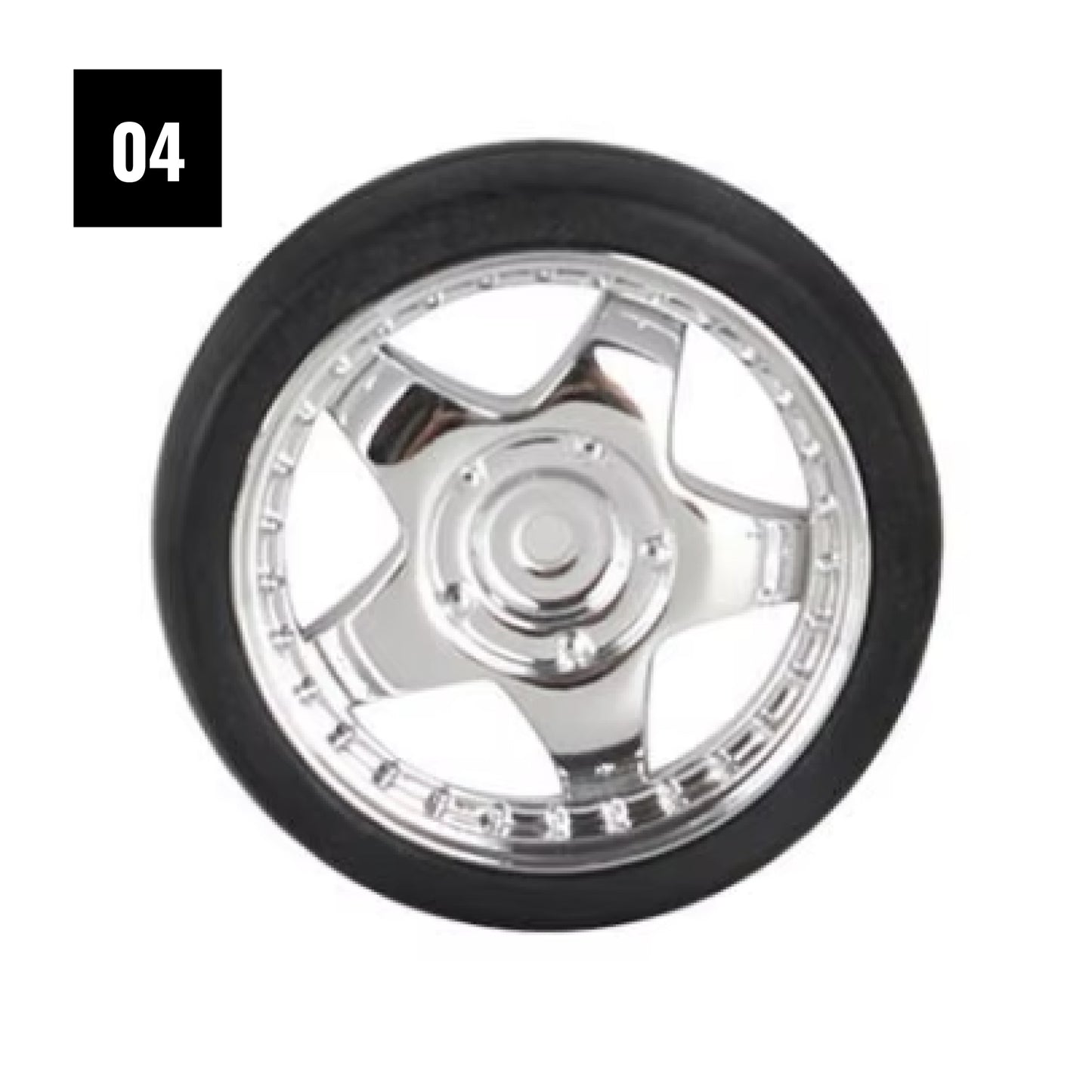 1:18 Mini RC Drift Wheels, 4PCS Tires 1.2" (31 mm) Diameter