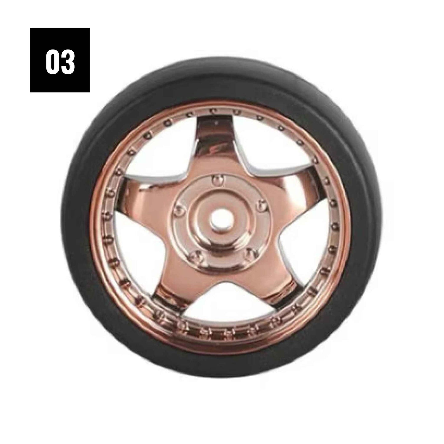 1:18 Mini RC Drift Wheels, 4PCS Tires 1.2" (31 mm) Diameter