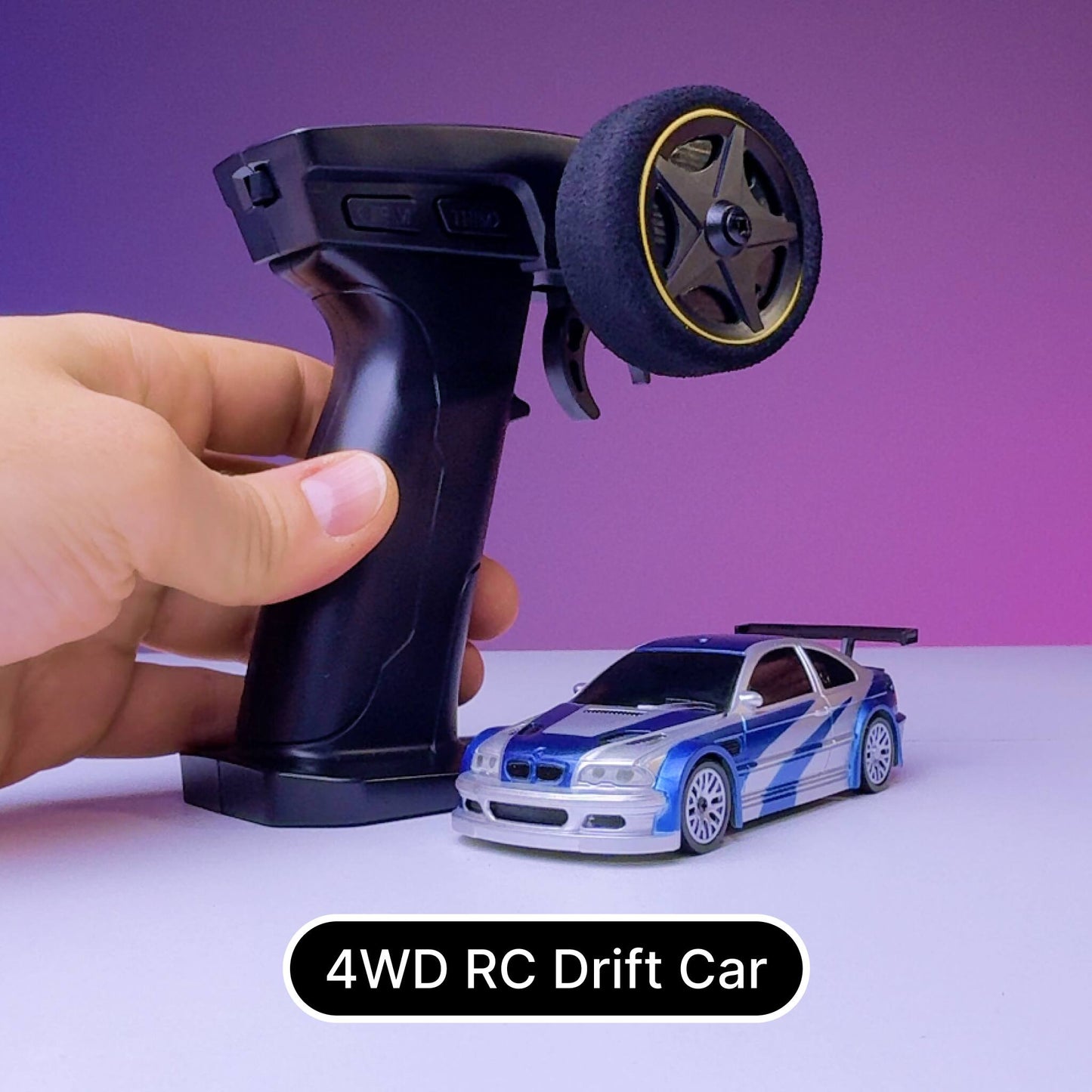 1:43 Mini RC 4WD Car Need For Speed BMW M3 GTR Tribute