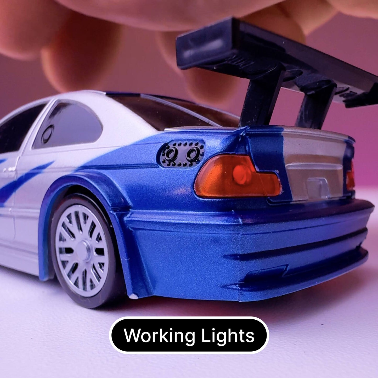 1:43 Mini RC 4WD Car Need For Speed BMW M3 GTR Tribute