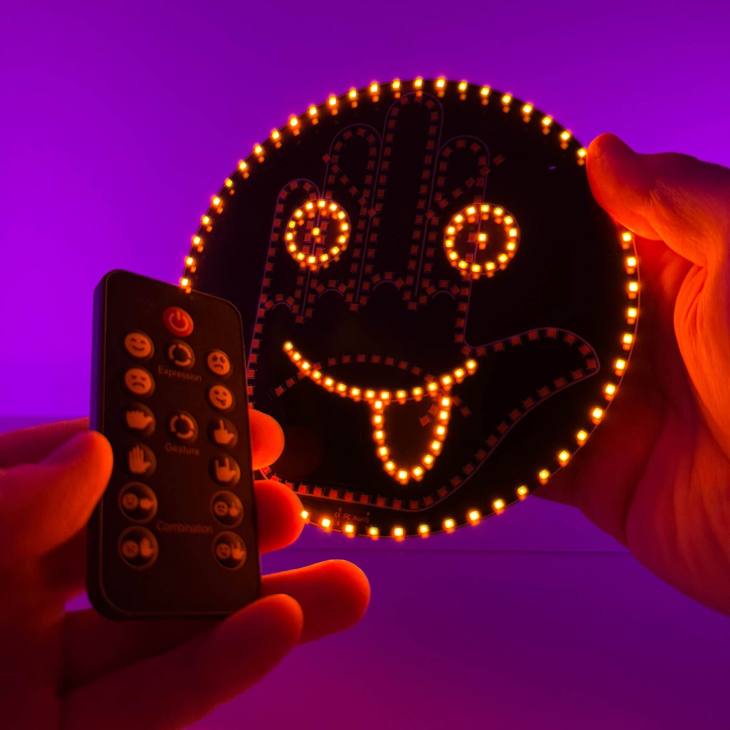 LED Gesture Light – Smiles, Fingers