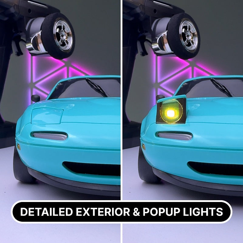 Mazda MX-5 Miata Mini RC Drift Car 1/18 Scale