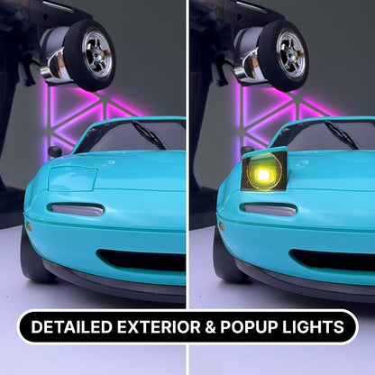 Mazda MX-5 Miata Mini RC Drift Car 1/18 Scale