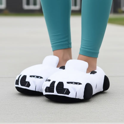 Car-Shaped Plush Slippers Unisex One Size Fits Most