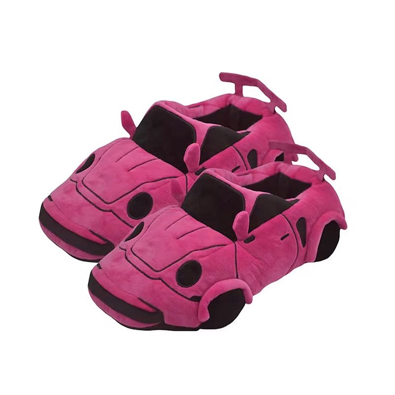 Car-Shaped Plush Slippers Unisex One Size Fits Most