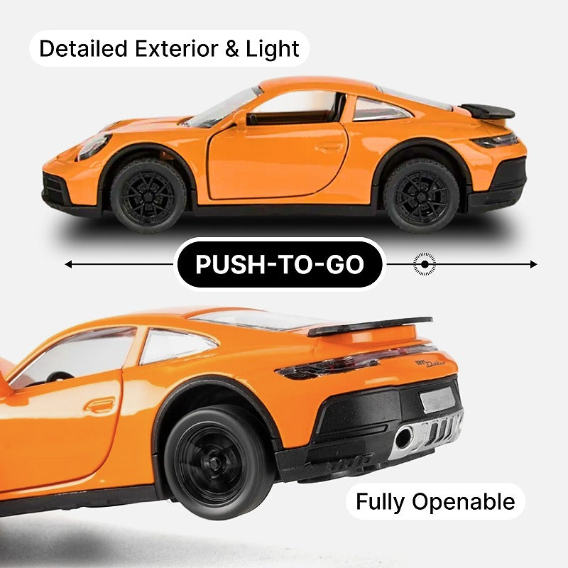 Porsche 911 Dakar Diecast Car Model 1:32 Scale