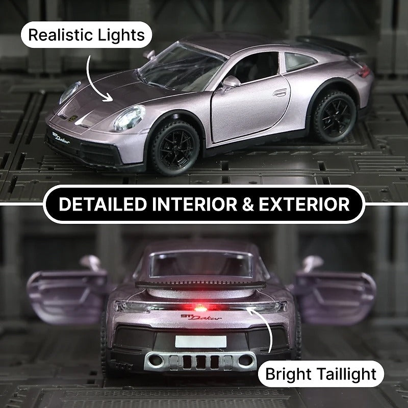 Porsche 911 Dakar Diecast Car Model 1:32 Scale